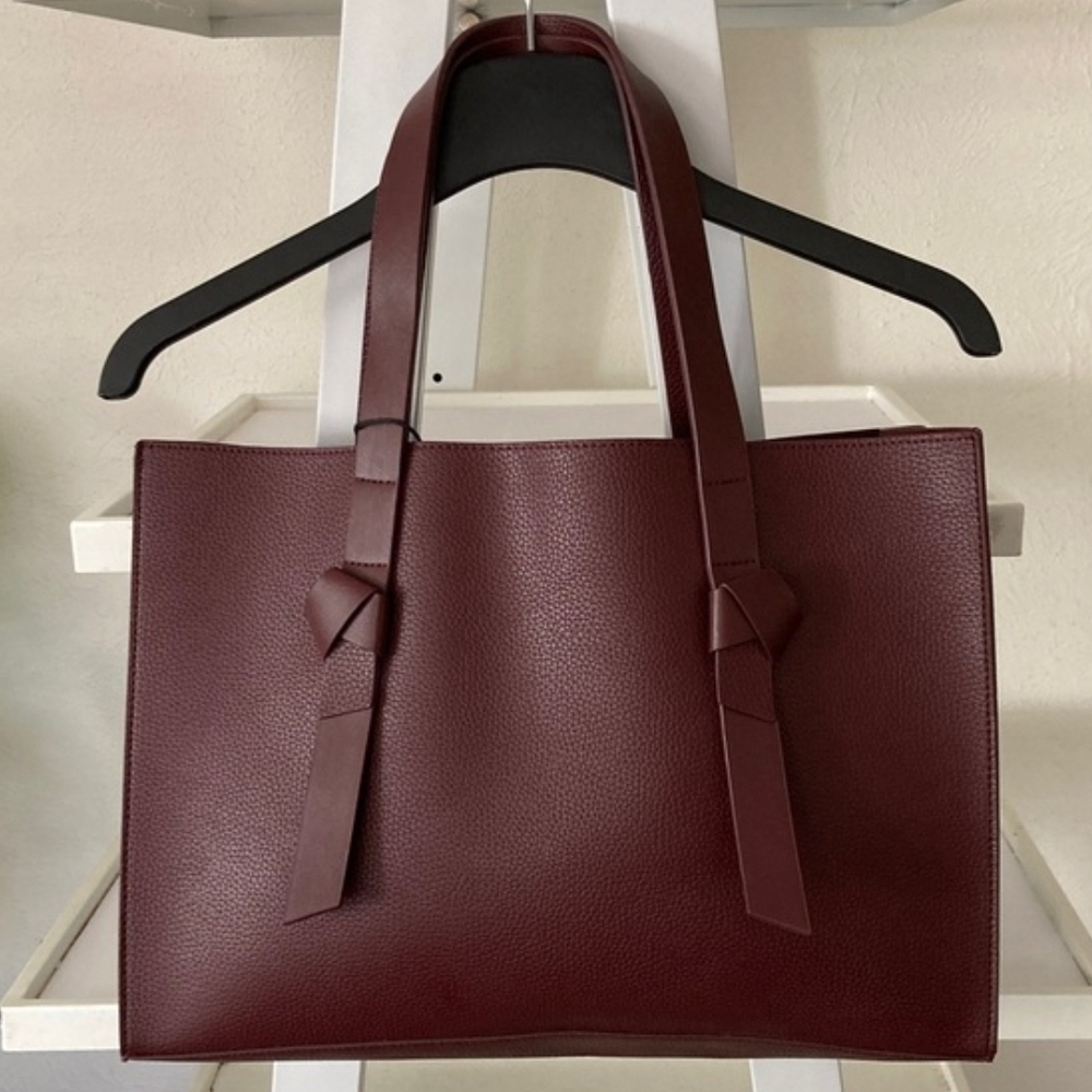 Rachel Zoe Elegant Burgundy Tote Bag